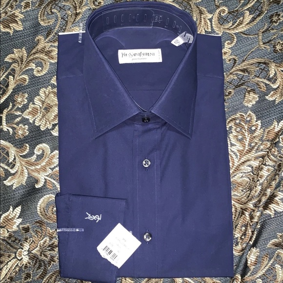 Yves Saint Laurent Other - NWT Yves Saint Laurent Men’s Navy Dress Shirt